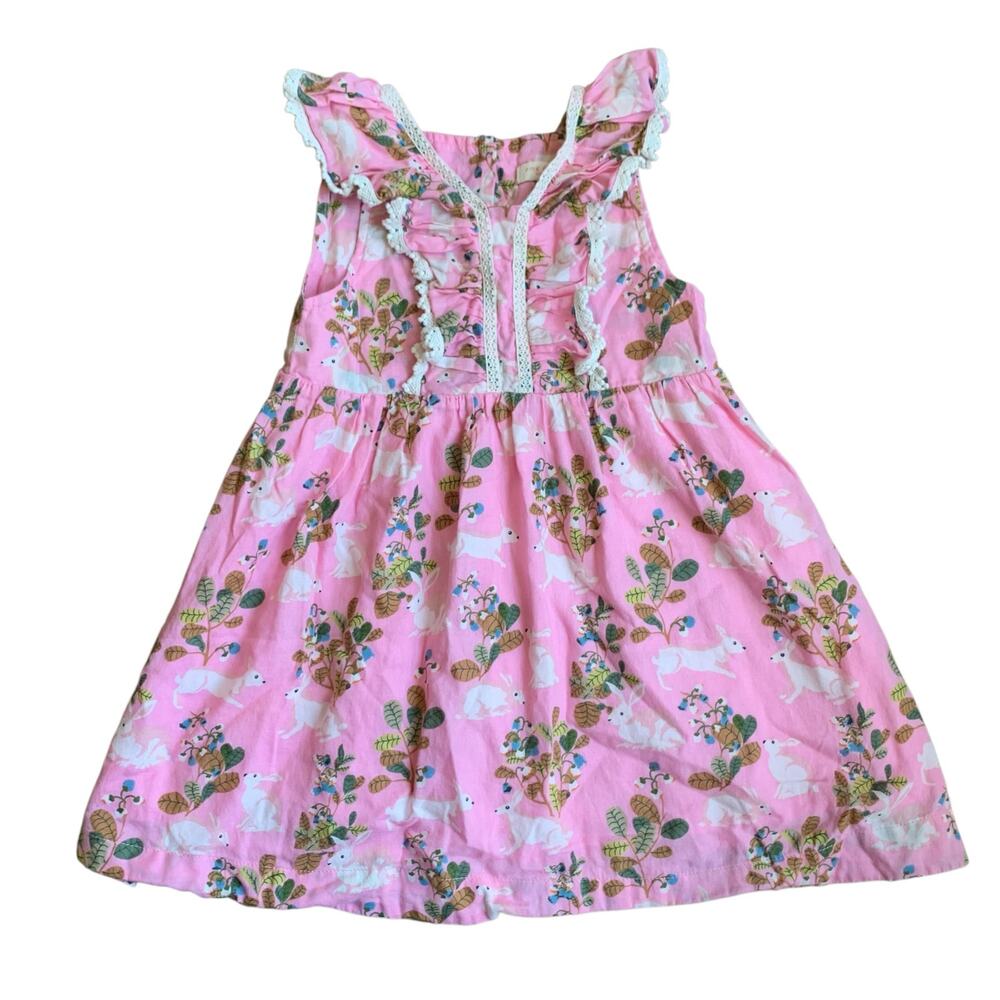 Pink Chicken Bunny Rabbit Print Dress - Picture 10 of 10